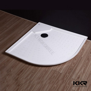 Stylish Bathroom Sanitary Ware Products Artificial Marble Sector Shower Tray