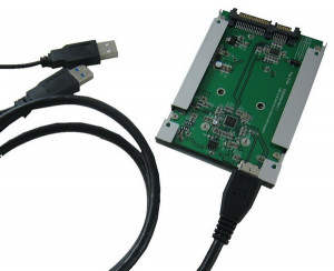 U423D USB 3.0 & SATA III to mSATA SSD Converter