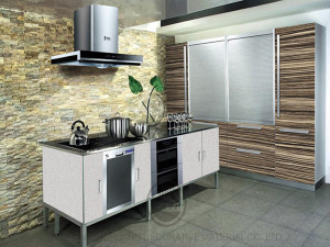UV Painted Kitchen Cabinet Door (MDF board conforming to E1, E2 standard))
