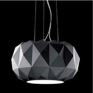 Very Special Home Glass Pendant Lamp Light in Black