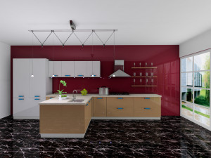Zhihua Brand UV Glossy Kitchen Cabinets (ZH-933)