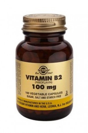 Vitamin B2 100 mg Vegetable Capsules (Riboflavin)