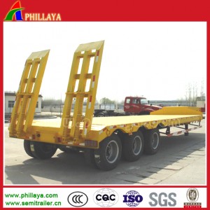 2-3 Axles Low Bed Semi Trailer for Truck