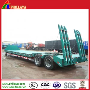 2 Axles 40t Low Bed Semi Trailer