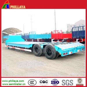 2 Lines 4 Axles 60-80tons Low Bed Semi-Trailer (PLYLB24)