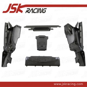 2006-2013 Ppi Style Carbon Fiber Underscreen Shield (5 PCS) for Audi R8 (JSK031010)