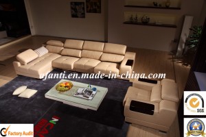 2015 New Quality Corner Leather Sofa (N802)