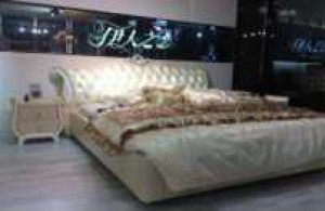 2015 Newest European Style Luxury Leather Bed Sets (J322-2)