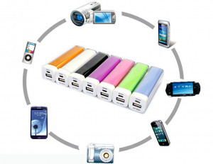2600mAh Lipstick Power Bank External Backup Portable Battery Charger for Phone