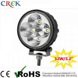 3.2" 12W Epistar LED Work Light with Spot/Flood Beam