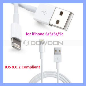 8pin USB Lightning Charging Data Sync Cable for iPhone 6 6 Plus 5 5s 5c Ios 8.0.2 Compliant