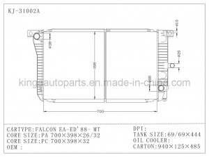 Aluminum Radiator for Ford Falcon Ea-Ed' 88 Mt