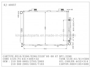 Auto Radiator for Benz W210 E200/230/240/250d/280/320' 95-00 at (KJ-40057)