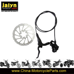 Bicycle Hydraulic Brake Device with Disc Lever and Cable