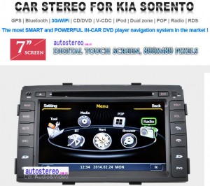 Box Radio for KIA Sorento Vehicle GPS Satnav Navigation Multimedia Headunit