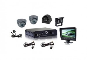 Car DVR Digital Video Recorder, 4CH D1, H. 264, SD Card Storage