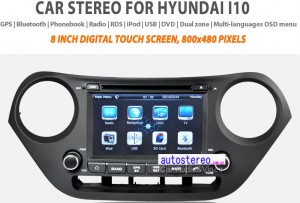 Car GPS Navigation for Hyundai I10 Radio DVD Multimedia Stereo Sat Nav Head Unit