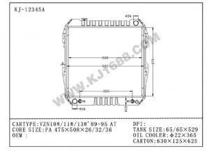 China Supplier 89-95 Auto Radiator for Vzn10#/13#' at