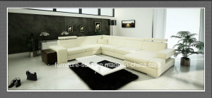 Comfortable Furniture Good Quality Chaise Leather Sofa (SF152)