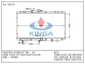 Cooling System Auto Radiator for Starlet' 96 at