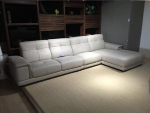 European Style Sofa Set Italian Living Room Leather Sofa (N837)