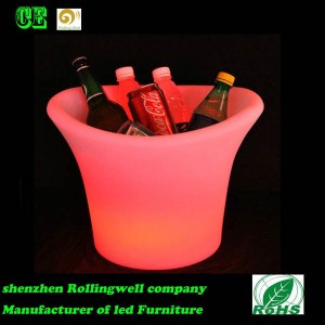 Factory Price Wholesale LED Ice Bucket / Color Changing LED Flashing Ice Bucket