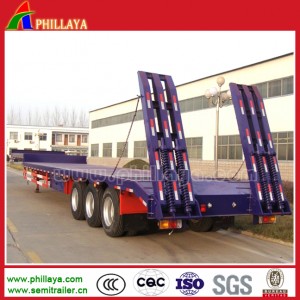 Flat Lowbed Wtth Semi Trailer Transportation