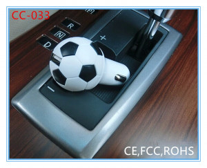 Football Shape Promotional 2.1A USB Car Charger (CC-033)