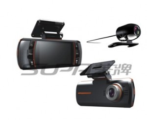 Full HD Car Camera with Rearview Camera, G-Sensor, GPS (SP-805)