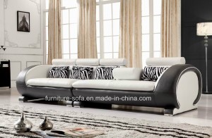Furniture Office 4 Seater Italy Leather Sofa (SF028B)