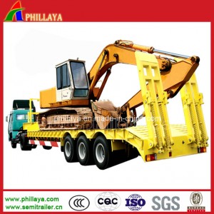 Good Quality 3 Axles 50 Tons Low Bed Trailer