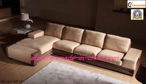 High Quality Genuine Leather Sofa (N818)