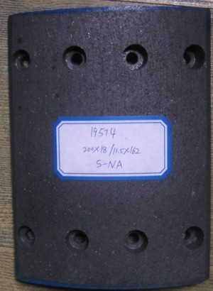High Quality Non-Asbestos Heavy Duty Truck Brake Lining (WVA19574)