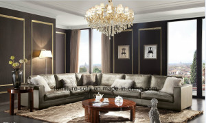 Home Soft Furniture Good Sponge Top Leather Sofa (K16)
