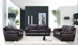 Hot Furniture Brown Chinese Leather 123seater Sofa (SF025)
