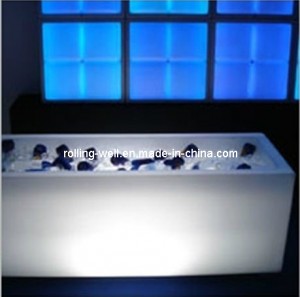 Illuminated LED Rectange Lighting Ice Bucket