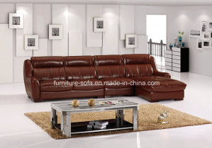 Living Room Furniture Leisure Top Leather Sofa (B108)