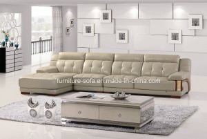 Living Room Furniture Low Back Top Leather Sofa (97)