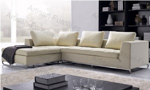 Living Room Furniture Top Grain Leather Sofa (JP-sf-090)