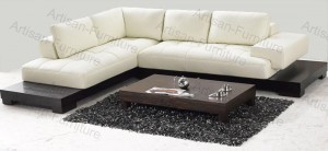 Living Room White Modular Leather Sofa (JP-sf-230)