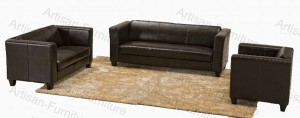 Luxury Italian Genuine Leather Sofa Set for Office Furniture (JP-sf-183)