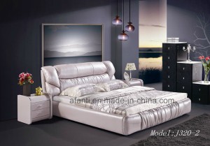 Modern Double Bed Sets Home Furniture with Bedstands (J320-2)