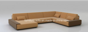 Modern Furniture Fabric Soft Chaise 3seat Sofa (SF185)