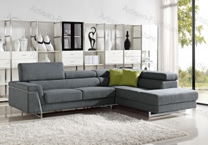 Modern Leather Fabric Sofa with Adjustable Back Rest (JP-sf-200)