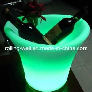 Multi Color Changing LED Illuminated Ice Bucket for Bar Decoration