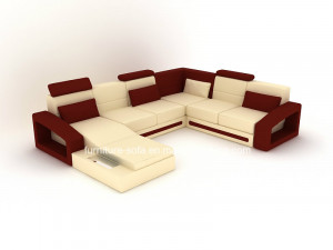 Nice Modern Soft Furniture Italy Leather Sofa (SF184)