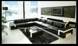 Office Fashion Furniture Import Leather Sofa with High Back (SF113)