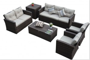 Outdoor/ Garden Rattan Furniture / Rattan Sofa (PAS-1504)