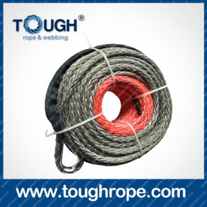 Portable Winch Dyneema Synthetic 4X4 Winch Rope with Hook Thimble Sleeve Packed as Full Set