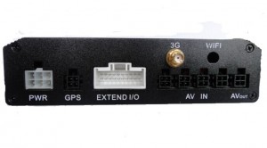 SD Card Mobile DVR with 3G GPS Navigation Back View